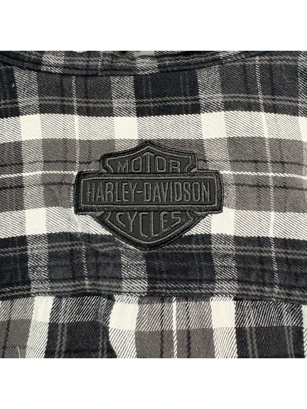 Harley Davidson Motorcycles Plaid Flannel Button Up Size 2XL